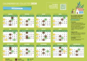 Calendrier collecte des ordures 2026
